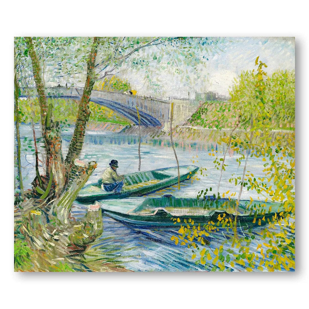 Fishing in Spring Van Gogh Art Print
