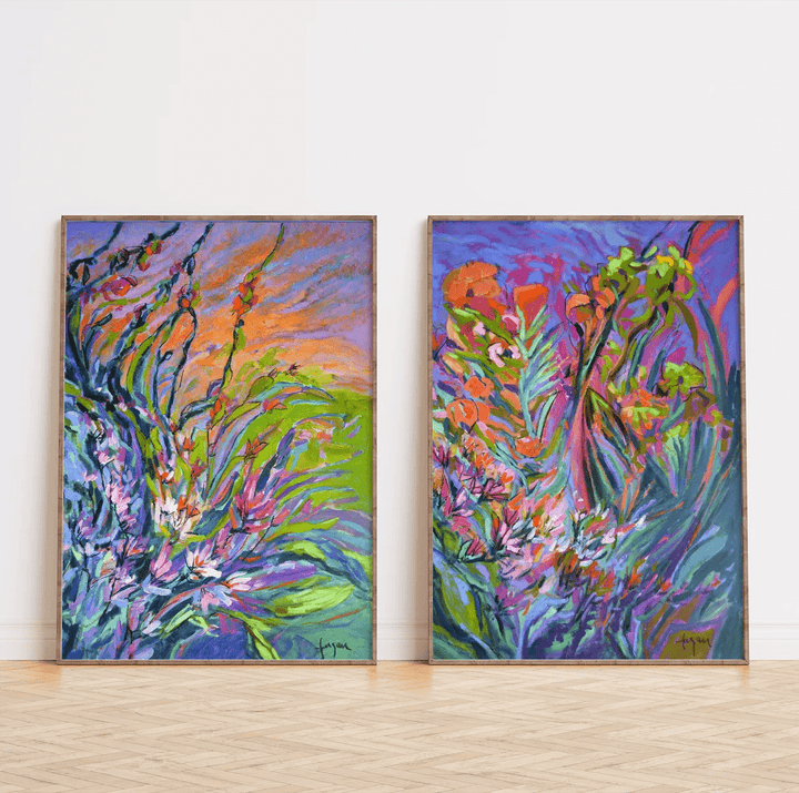 "Garden Dreams" - Impressionist Pair