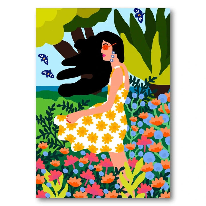 Summer Breeze Floral Paradise Art Print