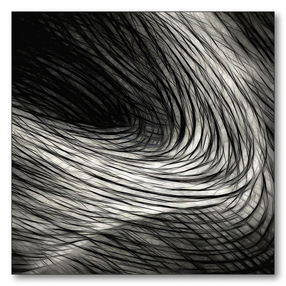 Flowing Abstract Lines Art Print