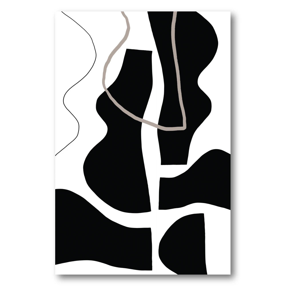Flowing Silhouettes Art Print