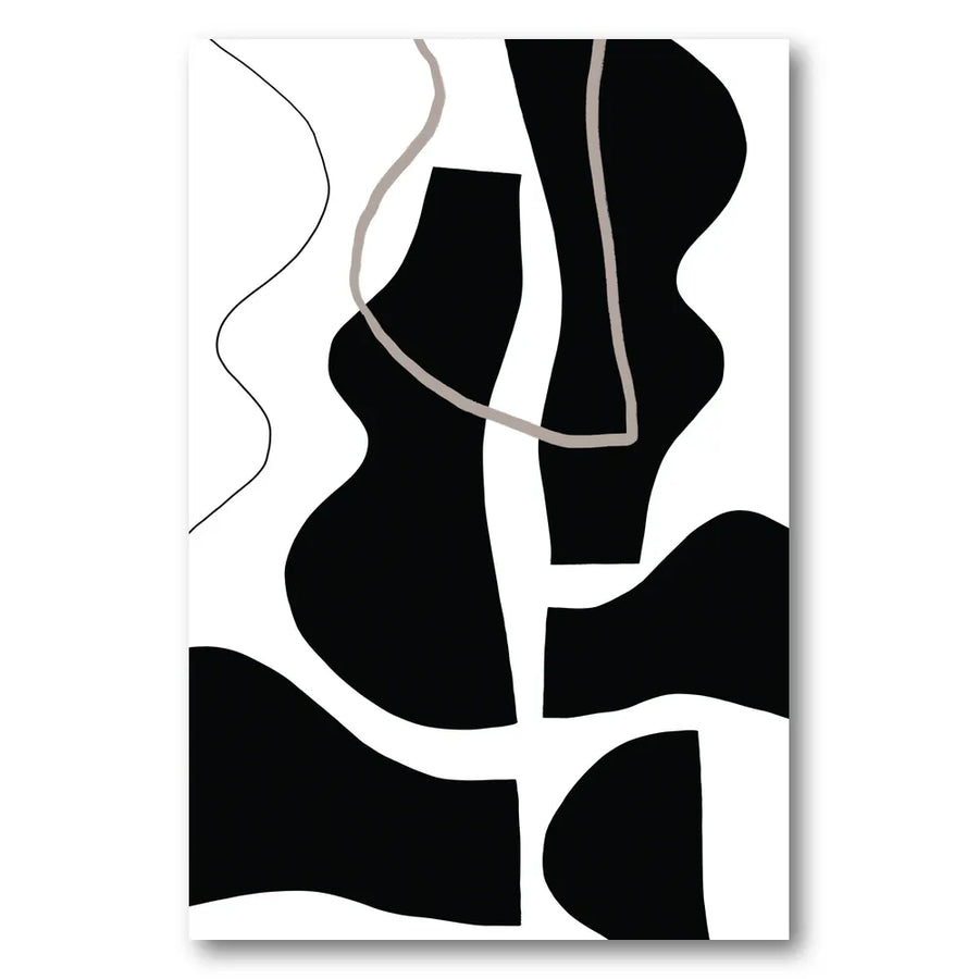 Flowing Silhouettes Art Print