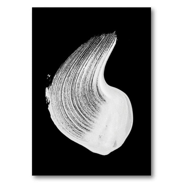 Monochrome Fluid Elegance Art Print