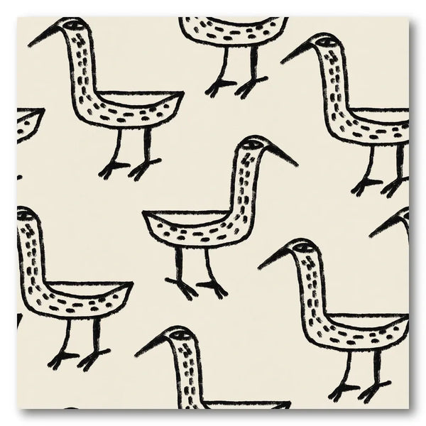 Folk Art Bird Pattern Art Print