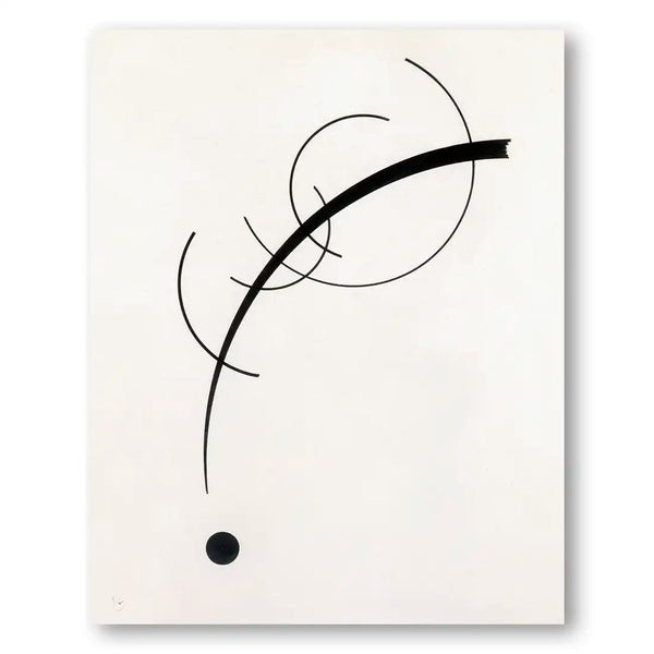 Free Curve to a Point Mid-Century Abstract Art Print