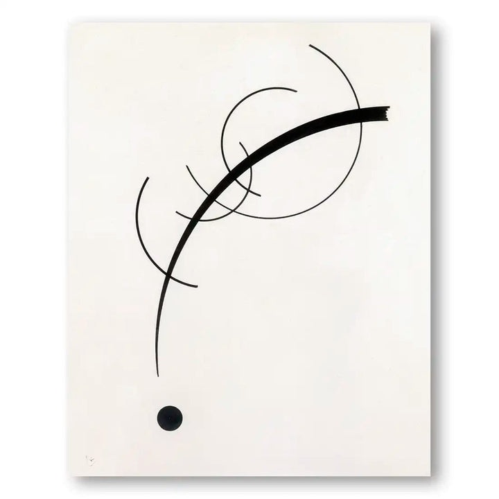 Free Curve to a Point Mid-Century Abstract Art Print