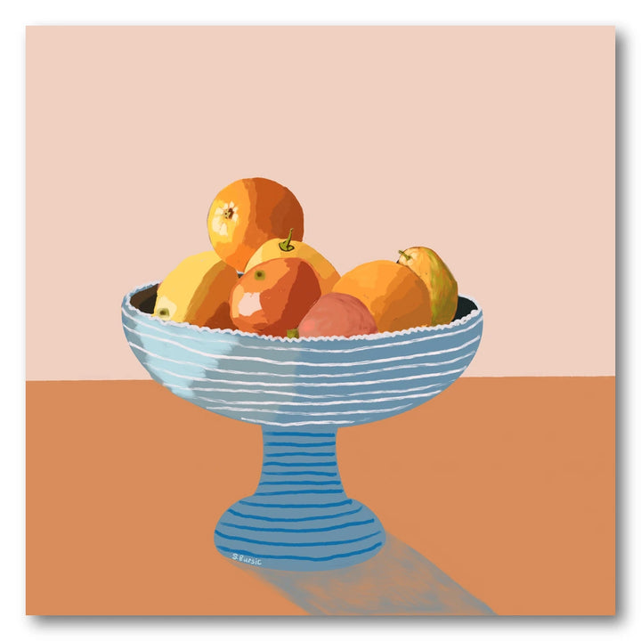 Fresh Citrus Fruit Bowl Art Print