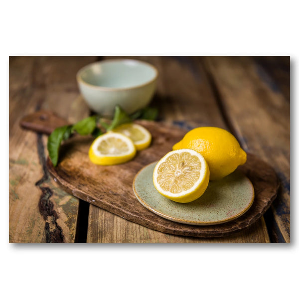 Fresh Sliced Lemons Photo Print