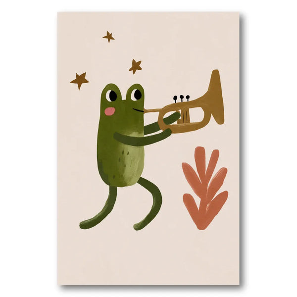Frogandtrumpet Art Print