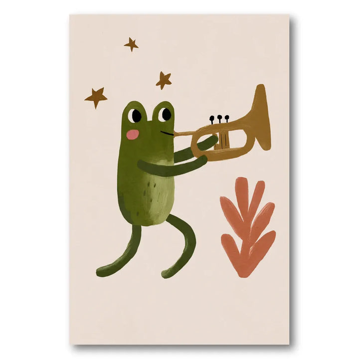 Frogandtrumpet Art Print