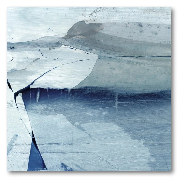 Glacial Blue Abstract Art Print