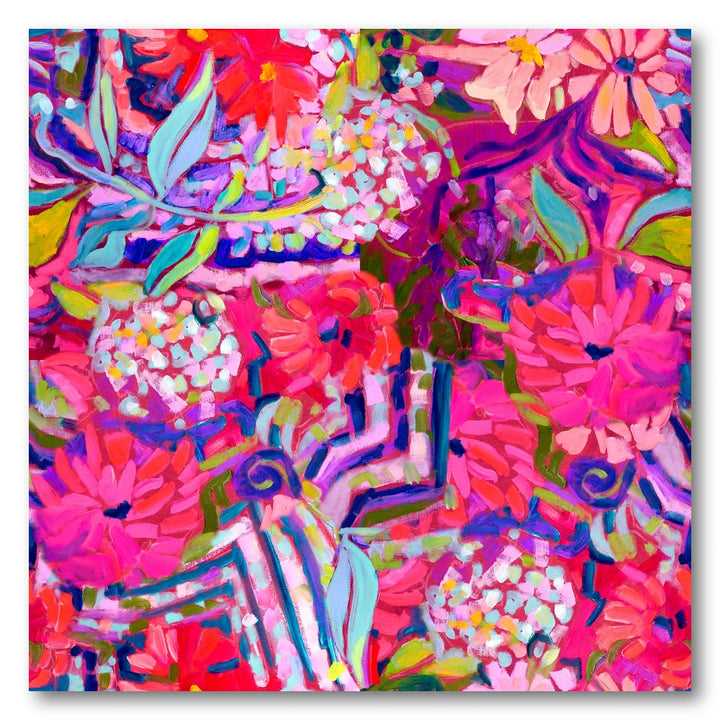 Garden Path Floral Pattern Art Print
