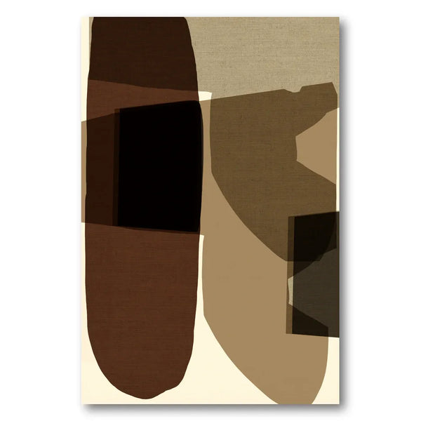 Geometric Earth Tones Art Print 1