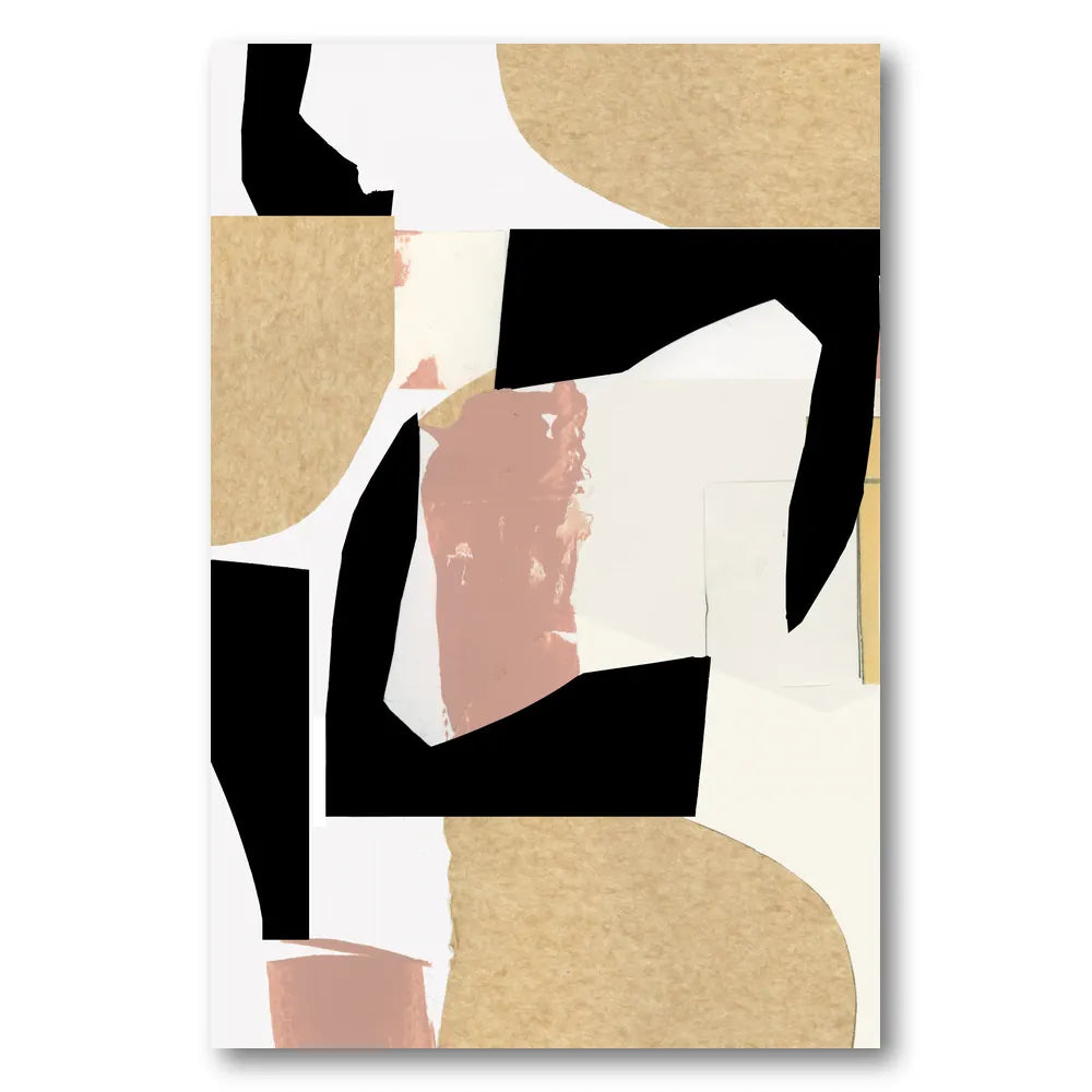 Geometric Organic Collage Art Print 1