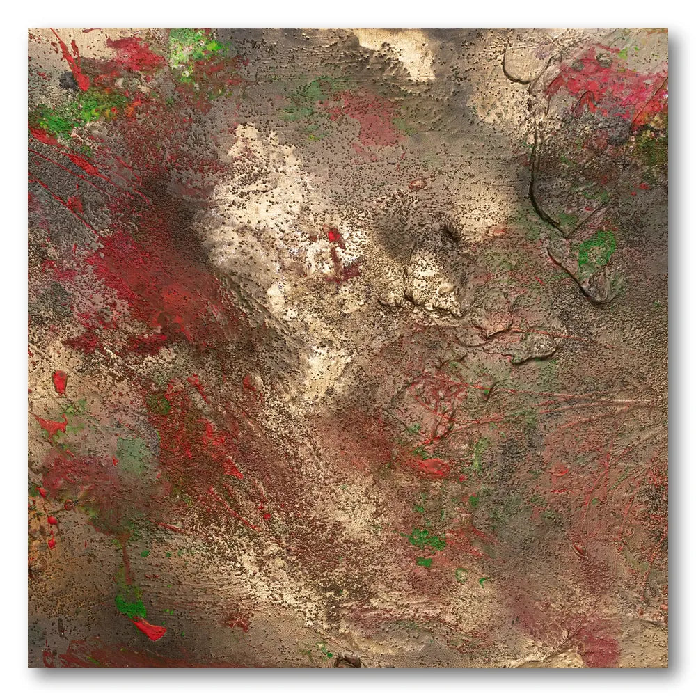 Gilded Grunge Abstract Art Print