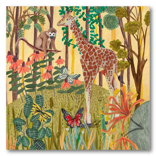 Giraffe in nature Art Print