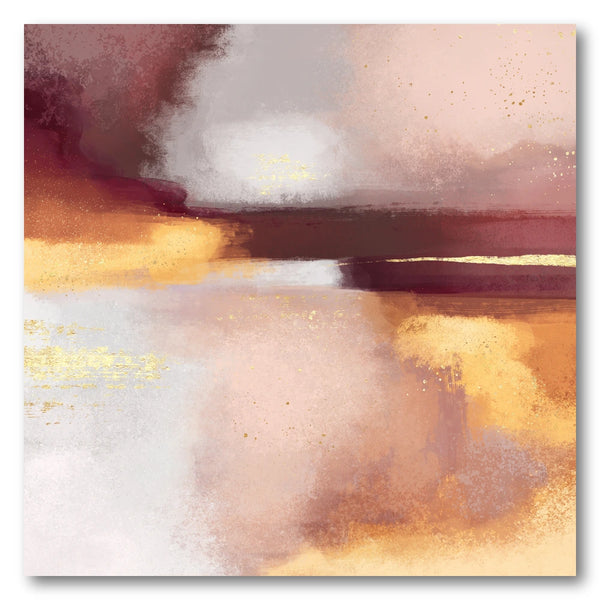 Golden Blush Abstract Art Print
