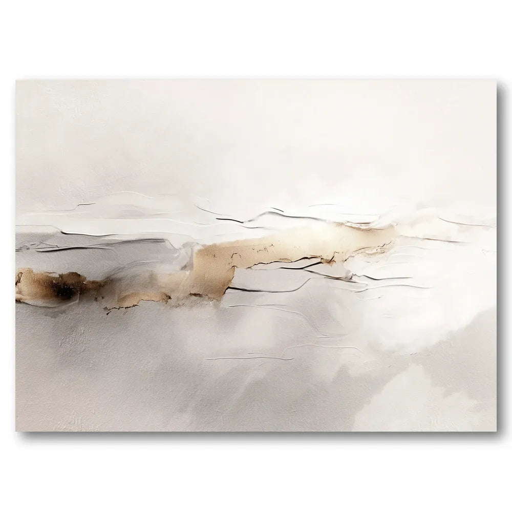 Golden Horizon Abstract Art Print