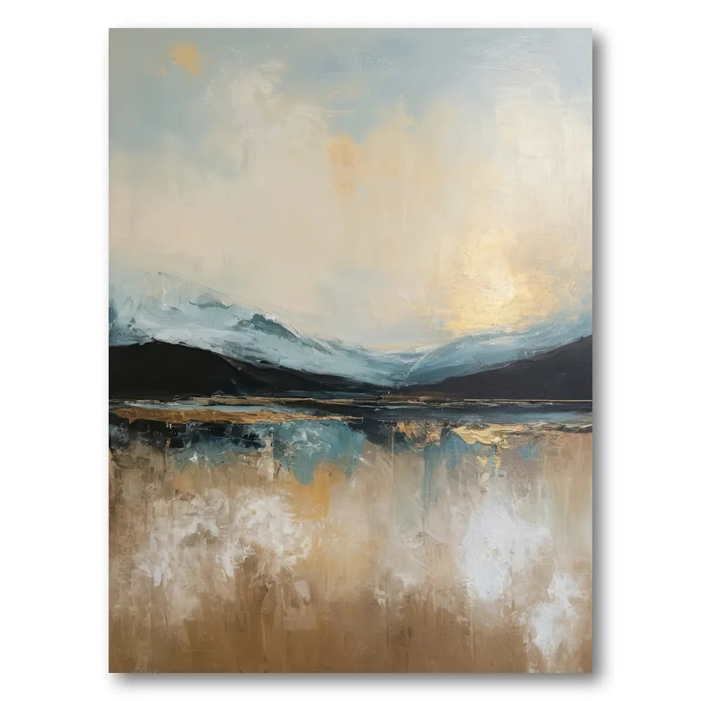 Serene Landscape Abstract Art Print