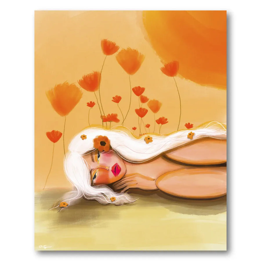 Golden Poppy Dream Art Print