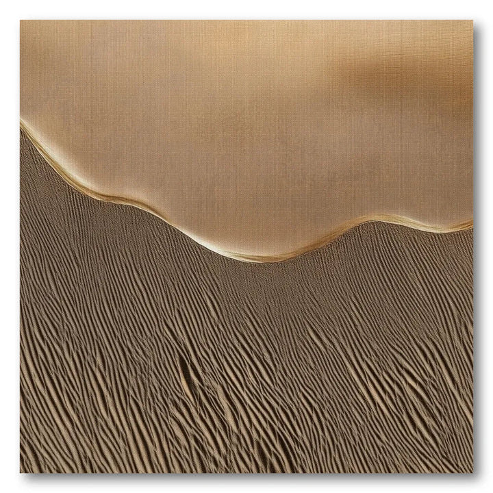 Golden Sand Flow Art Print