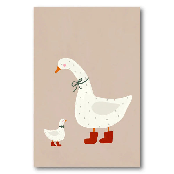 Goose and Gosling Art Print