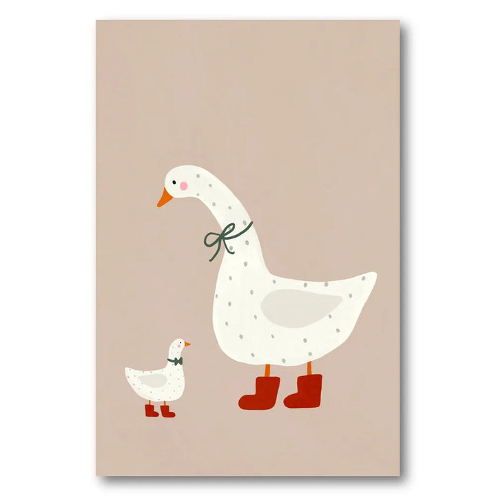 Goose and Gosling Art Print