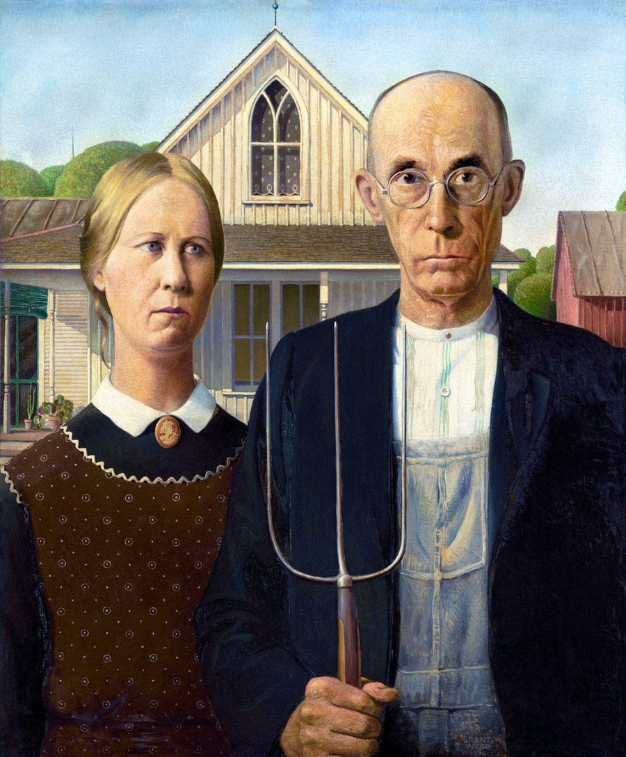 Grant Wood's American Gothic Art Print