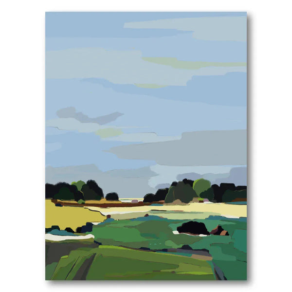Pastel Sky Over Green Fields 1 Art Print