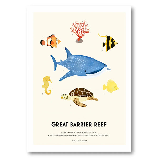 Great Barrier Reef Animals Art Print
