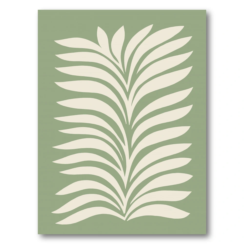 Green Botanical Fronds Art Print