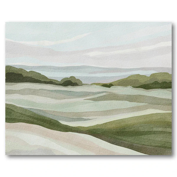 Gentle Pastel Hills Art Print