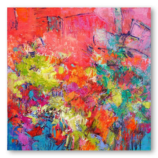 Colourful Blossoms Emerging Art Print