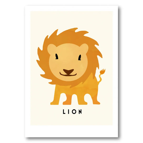 Happy Little Lion Art Print