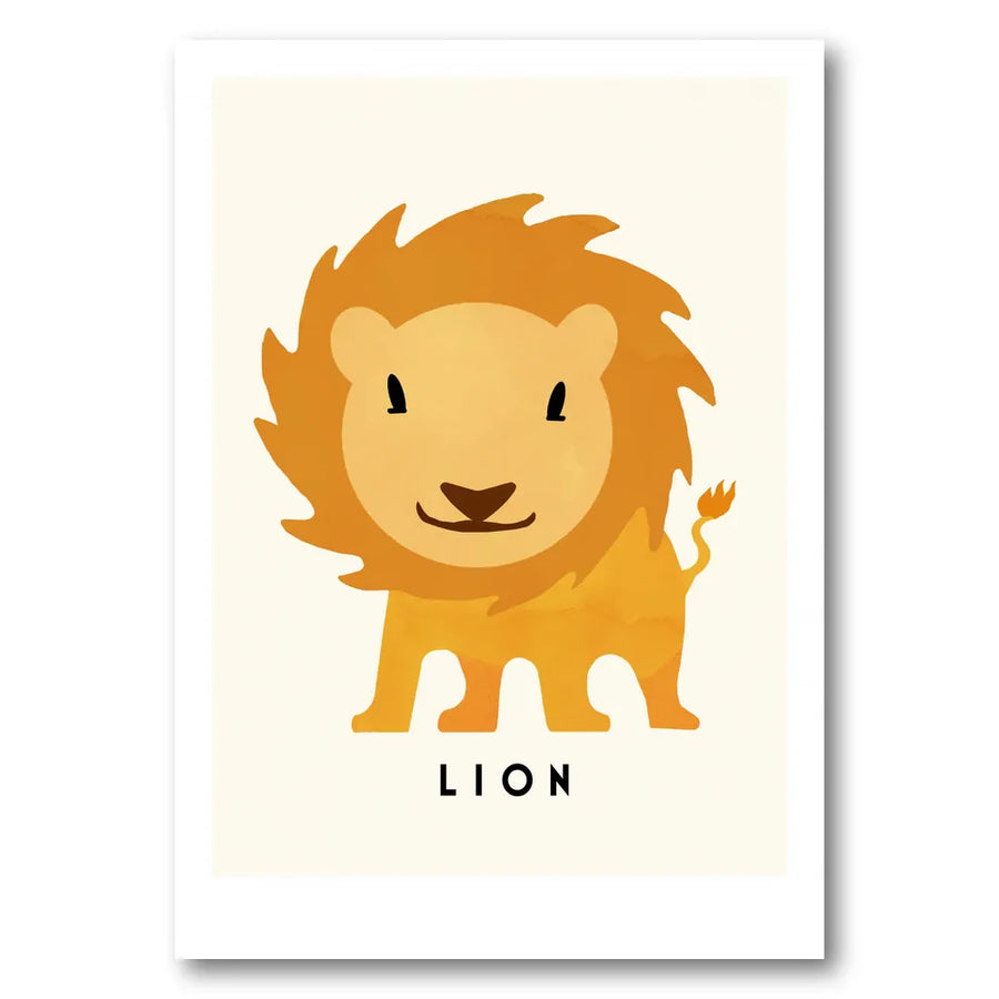 Happy Little Lion Art Print