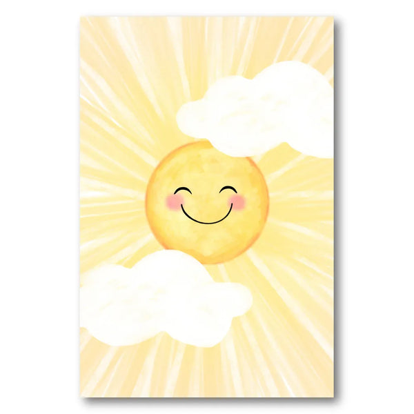 Happy Smiling Sun Art Print