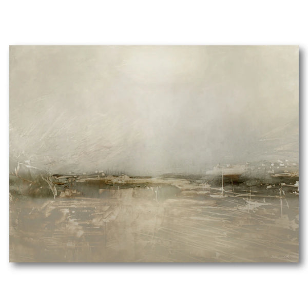 Misty Marsh Horizon Art Print