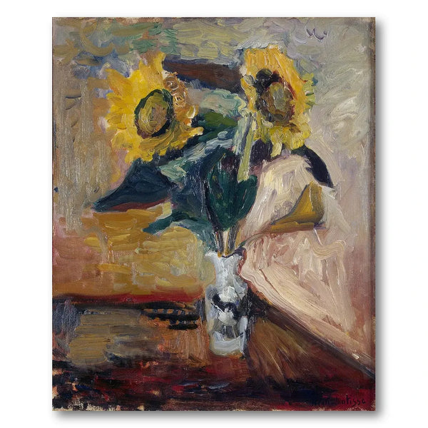 Sunflowers in a Vase Art Print