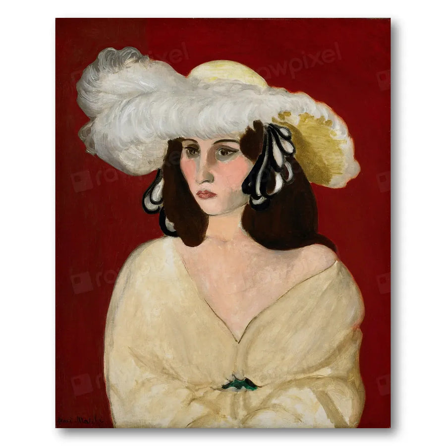 White Plumes by Matisse Art Print