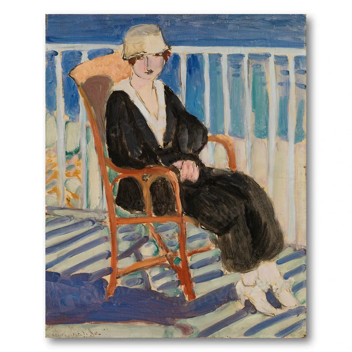 Young Girl on the Balcony Art Print
