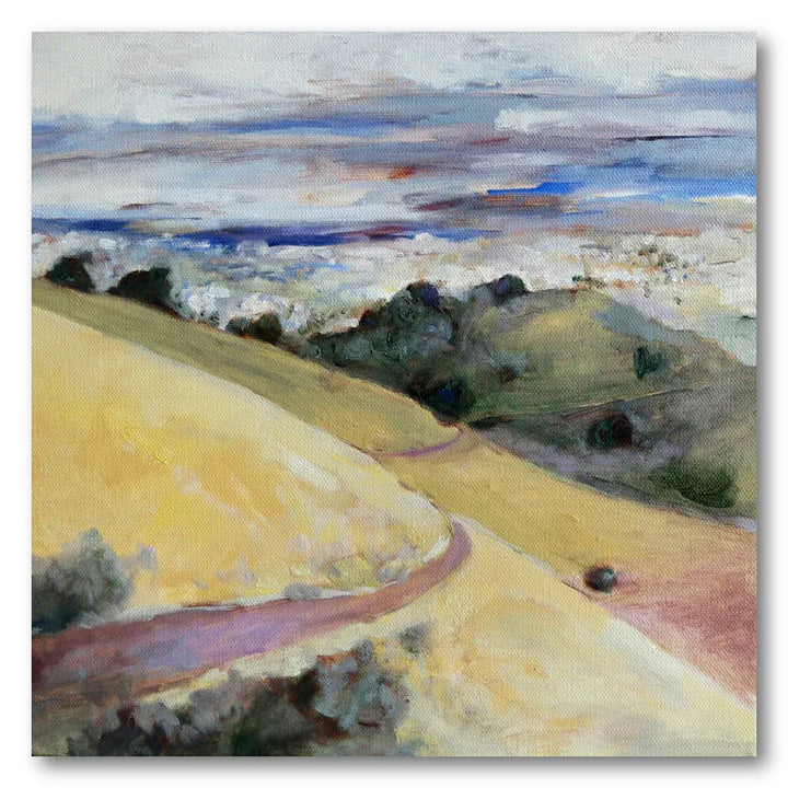 Golden Pathway Through Rolling Hills Art Print