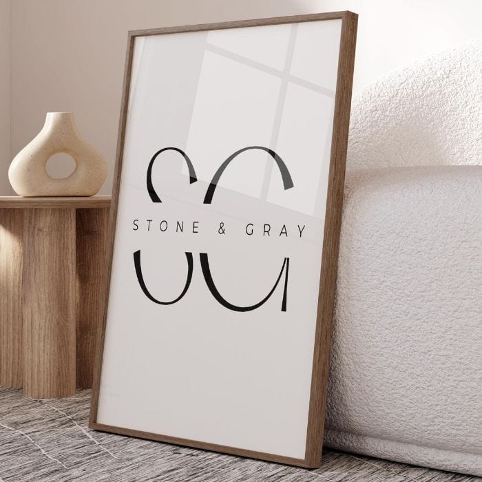 Chic Monochrome "FASHION" Word Art Print