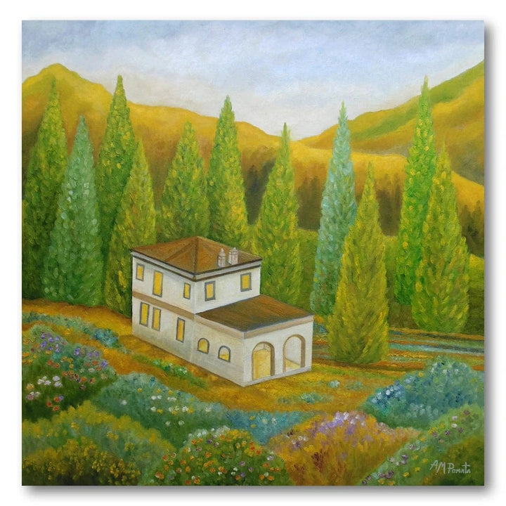 Woodland Cottage Art Print
