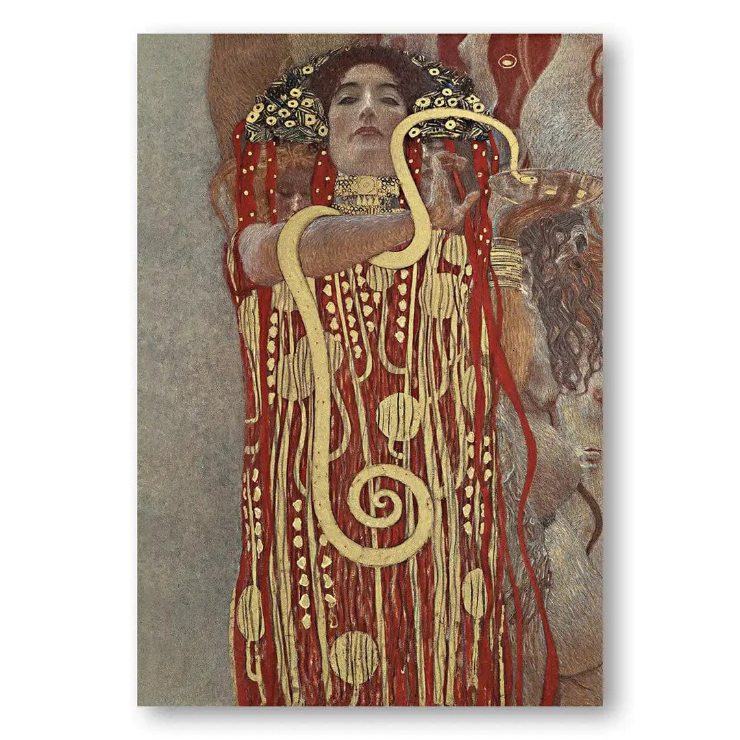 Hygieia by Gustav Klimt Abstract Art Print