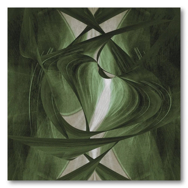 Verdant Whispers Abstract Art Print