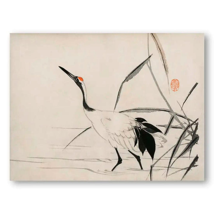 Japanese Crane Wall Art Print