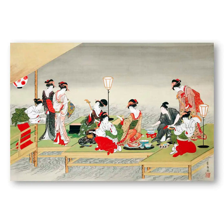 Japanese Women by Utagawa Toyohiro Art Print