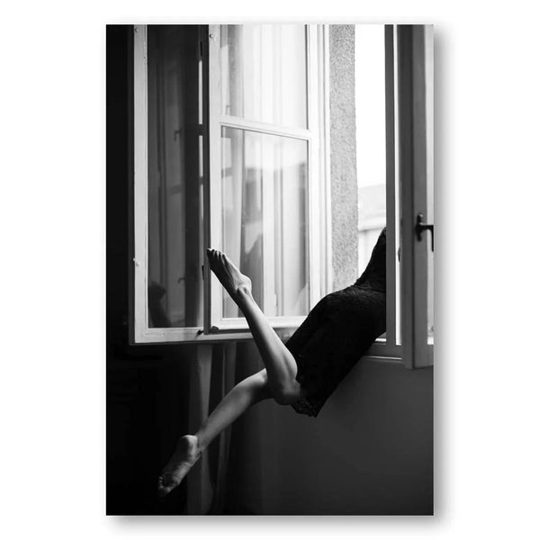 Jazzy Sunday Stretching Photo Print