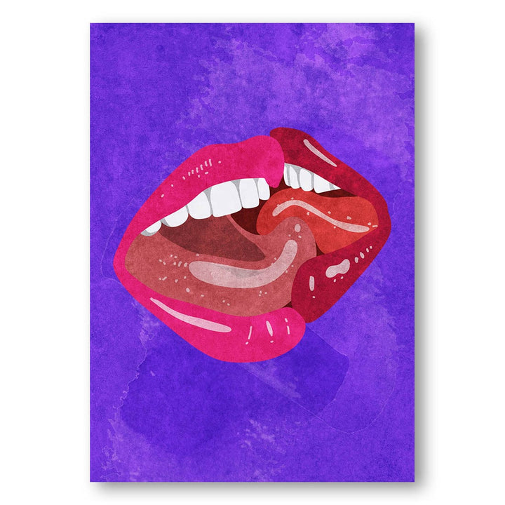 Kissing -  Art Print