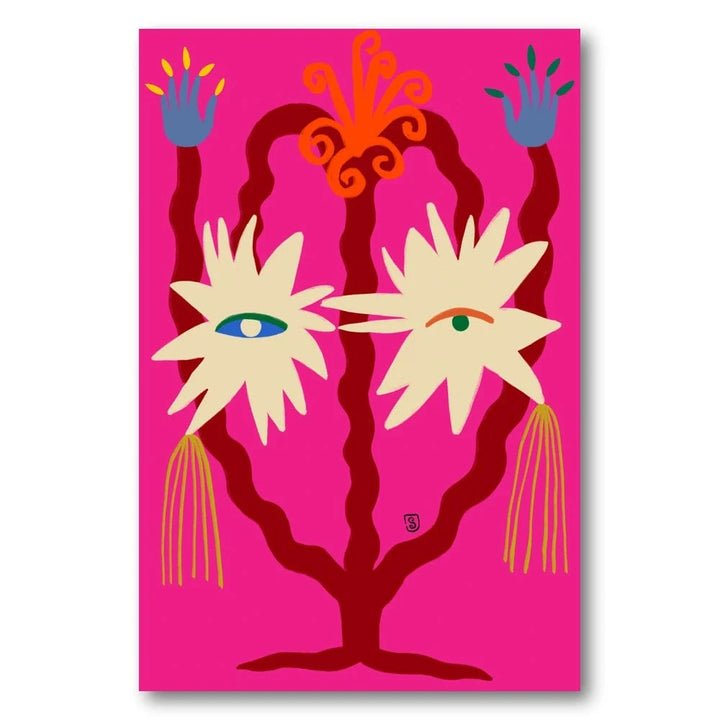 Surreal Floral Vision Art Print